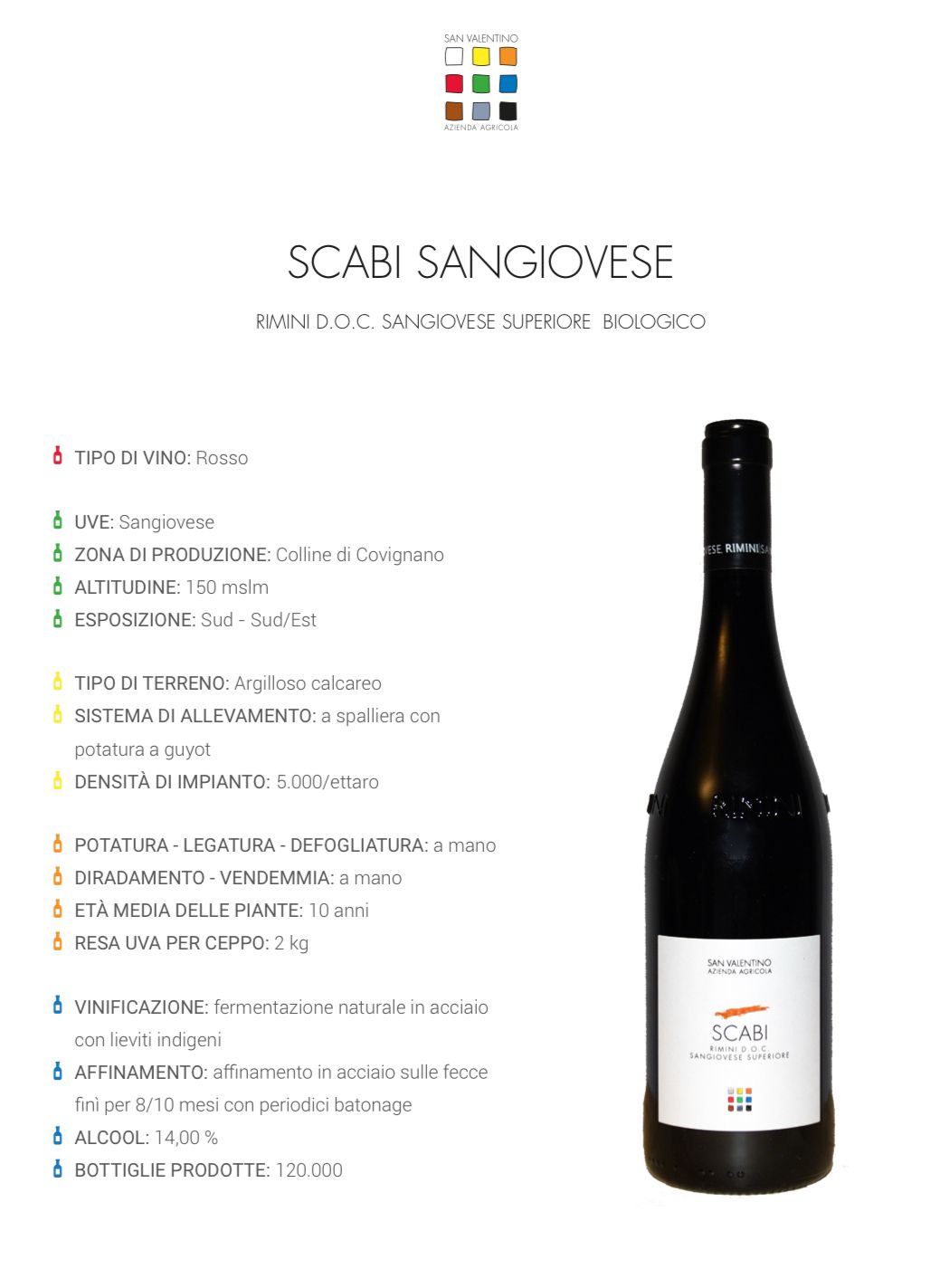 Scabi Sangiovese RIMINI D.O.C. SANGIOVESE SUPERIORE BIOLOGICO 2022